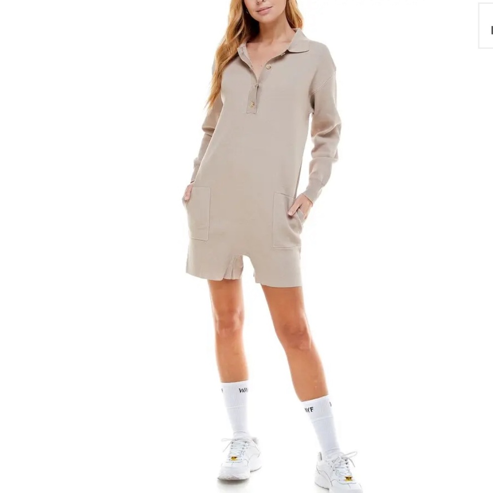 New WAYF 98 Tai Long Sleeve Romper size XS